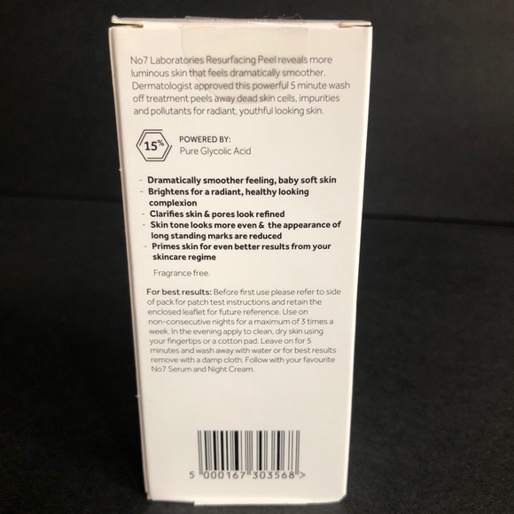 No7 Laboratories Resurfacing Peel 15% Glycolic Acid - 1 fl oz. - Picture 4 of 4